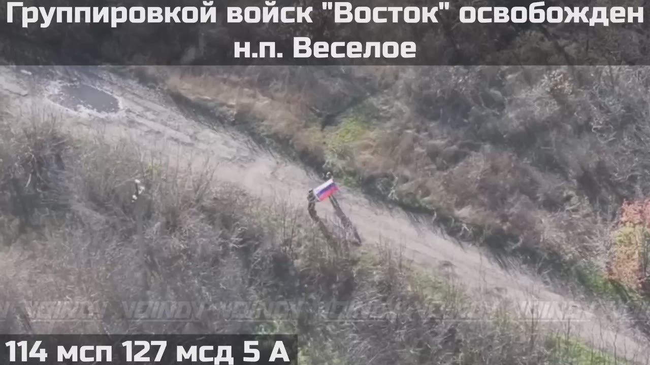 Подразделениями группировки войск «Восток» освобожден населенный пункт Весёлое