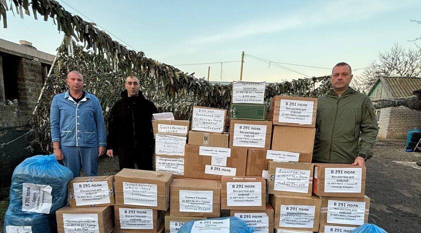 Военнослужащим на Запорожском направлении передали гуманитарную помощь