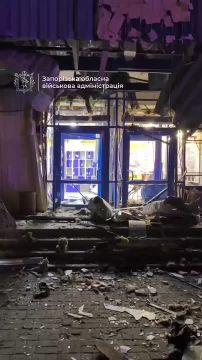 Украинские кадры прилета реактивных снарядов по цели в Запорожье