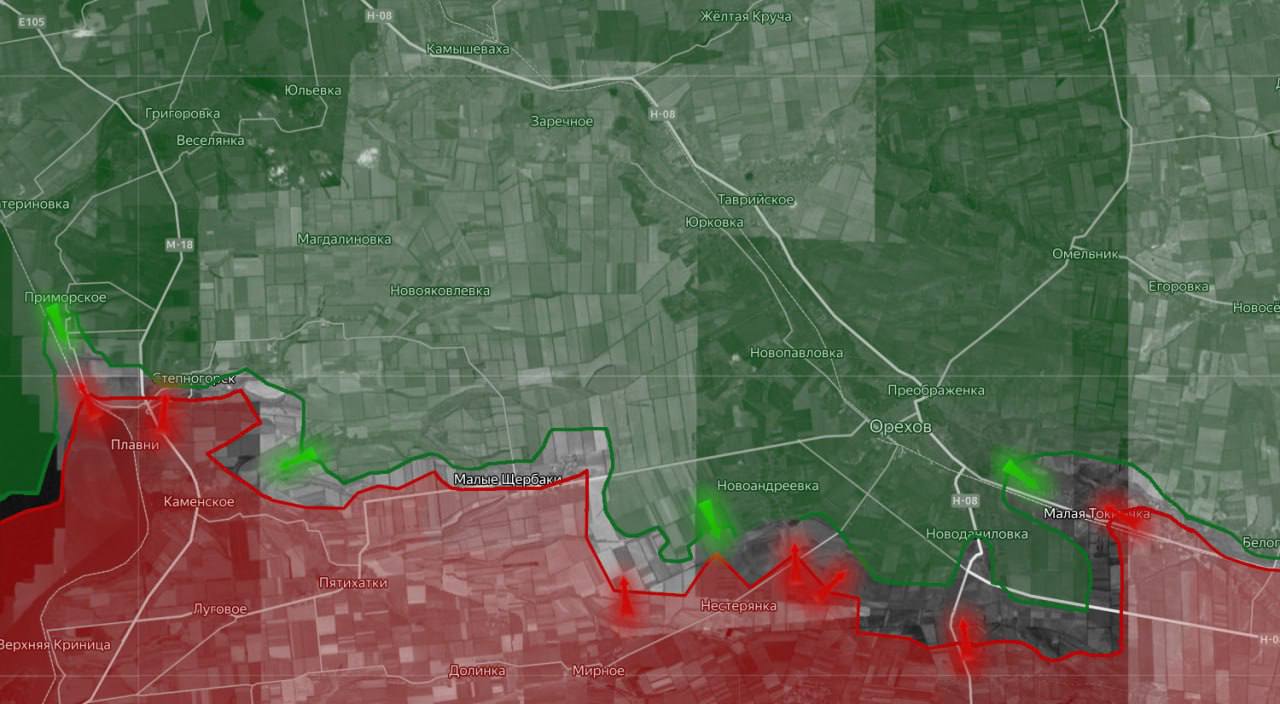 «На Запорожском направлении российские войска прорвались на бронетехнике к центру Новоданиловки – это первый заметный сдвиг на данном участке фронта с момента наступлению на Малую Токмачку