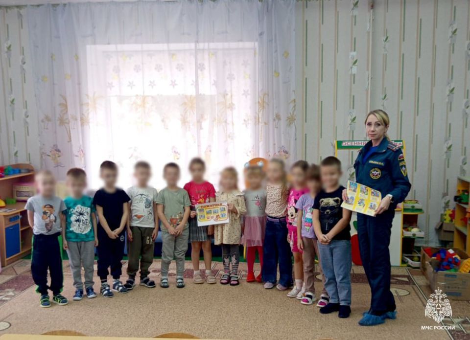Маленькие знатоки пожарной безопасности учатся в детском саду «Малыш»