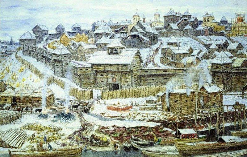 Ноябрь 1339. Начато возведение дубовых стен Кремля