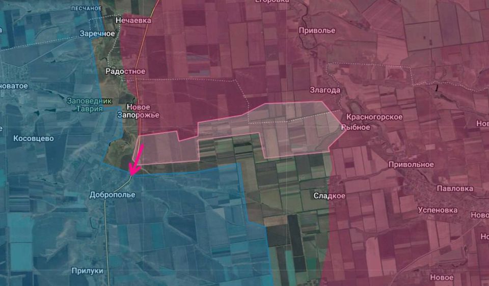 Запорожская область. Наши бойцы зашли в Доброполье