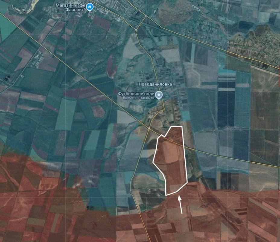 «ВС РФ зашли в Новоданиловку, Ореховское направление, Запорожская область и контролируют половину села»