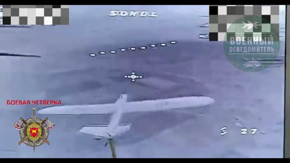 Работа дронов-перехватчиков операторов 4-й военной базы в районе города Орехов на Запорожском направлении Работа дронов-перехватчиков операторов 4-й военной базы в районе города Орехов на Запорожском направлении