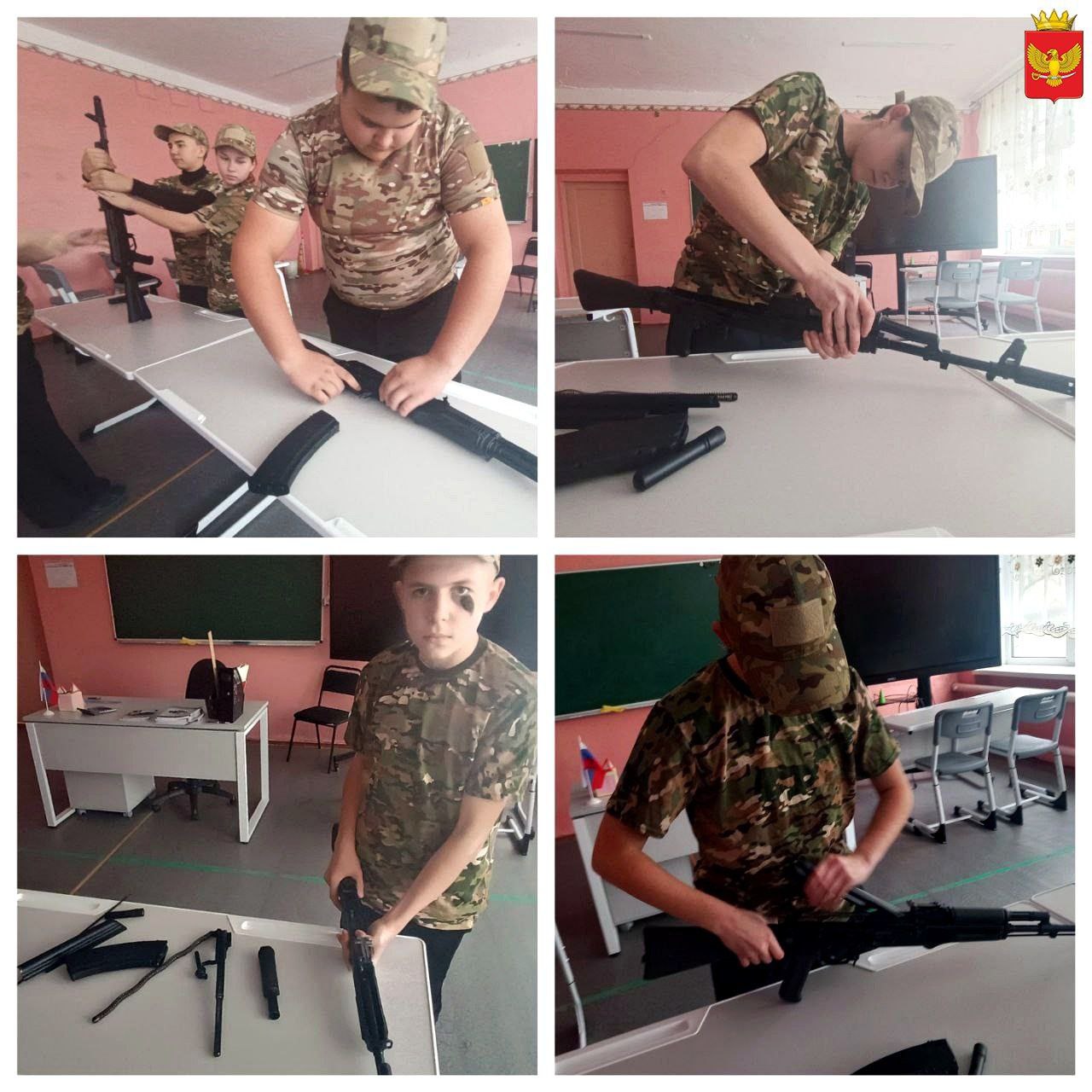 На этой неделе в ГБУ ОО ЗО "Партизанская школа-детский сад" говорили о защите Родины и представителях профессий, заботящихся о безопасности мирного населения