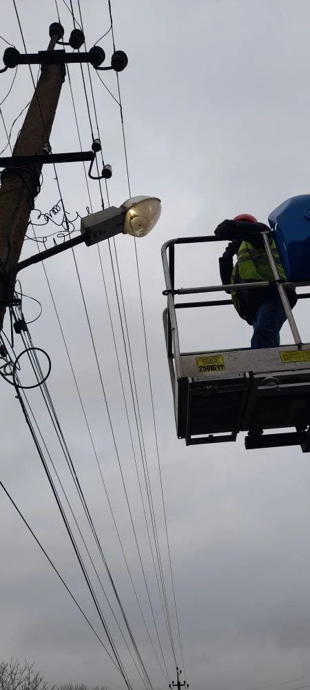 Обновление уличного освещения в селе Осипенко Обновление уличного освещения в селе Осипенко