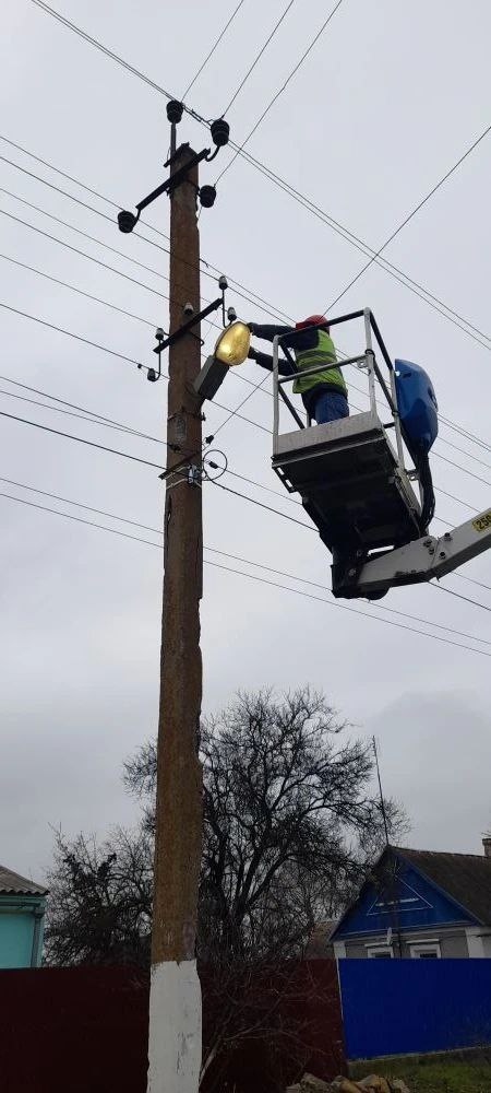 Обновление уличного освещения в селе Осипенко Обновление уличного освещения в селе Осипенко