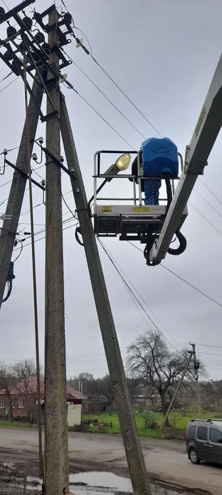 Обновление уличного освещения в селе Осипенко Обновление уличного освещения в селе Осипенко