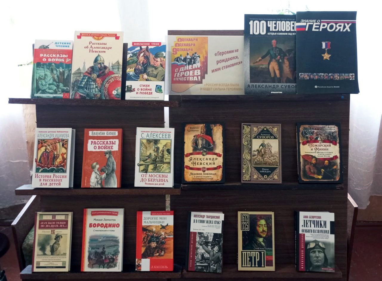 Михайловская библиотека провела литературный час ко Дню Героев Отечества Михайловская библиотека провела литературный час ко Дню Героев Отечества