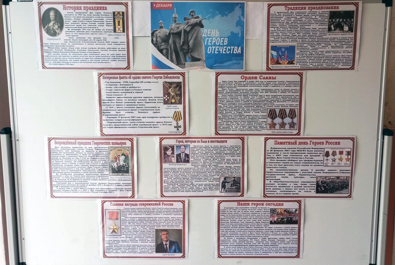 Михайловская библиотека провела литературный час ко Дню Героев Отечества