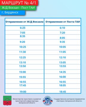 Знакомимся с маршрутами!. Минтранс Запорожской области продолжает информировать жителей о работе общественного транспорта