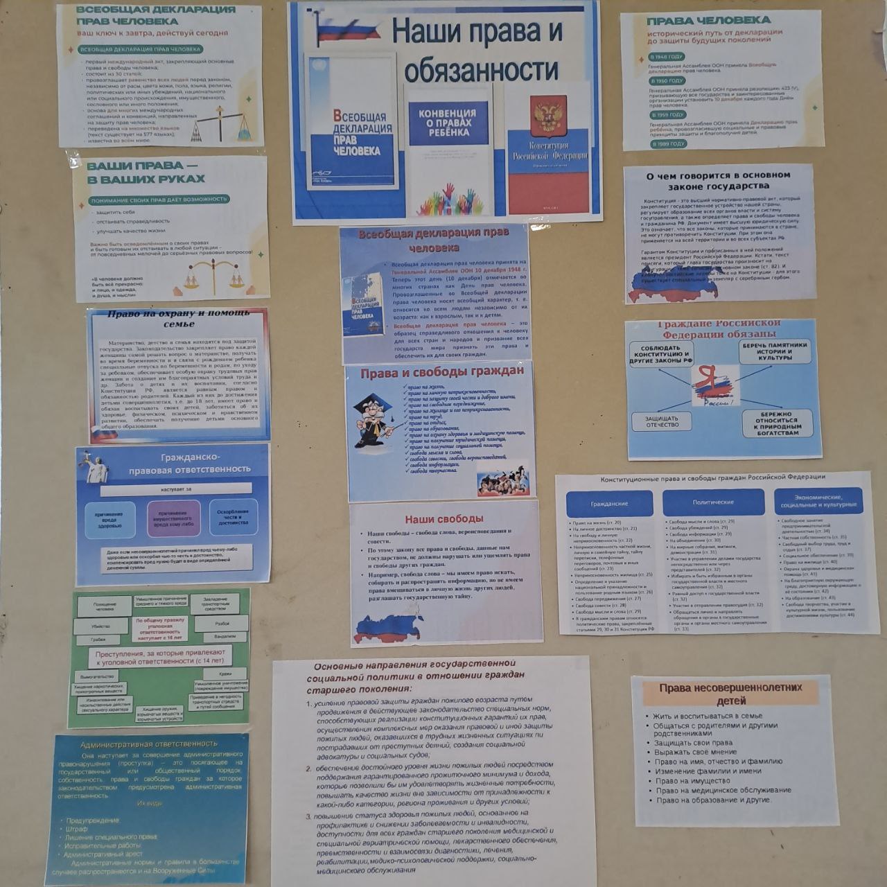 "НАШИ ПРАВА И ОБЯЗАННОСТИ "