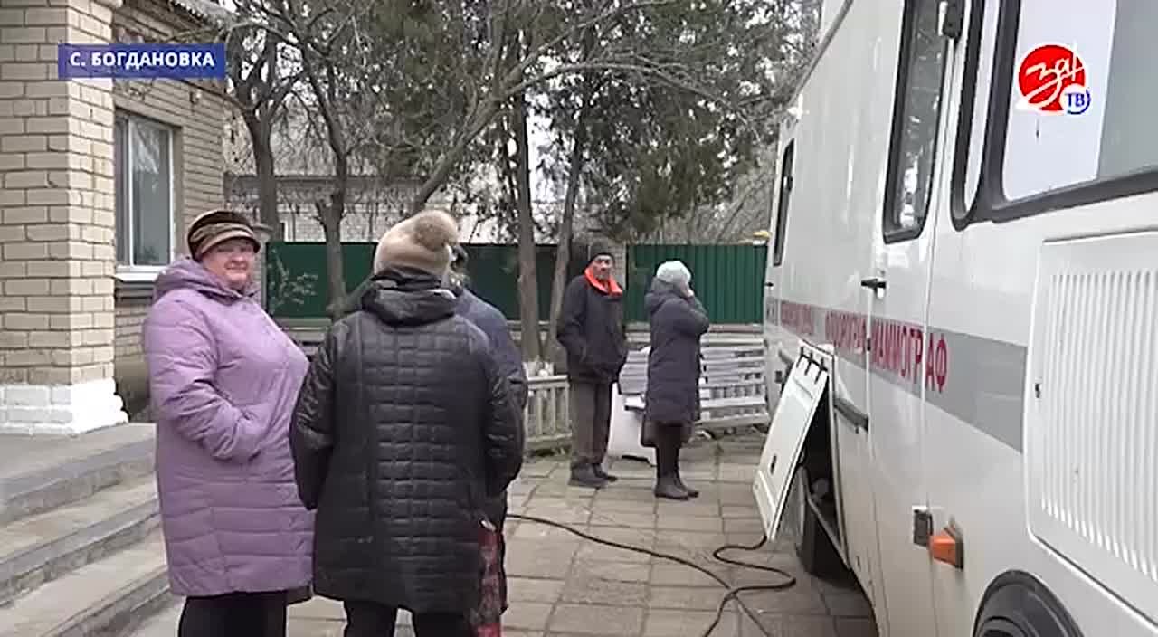Репортаж о работе бригады врачей «Профпатруль» в селе Богдановка Черниговского района