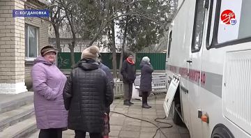 Репортаж о работе бригады врачей «Профпатруль» в селе Богдановка Черниговского района