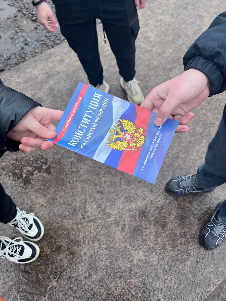 Активисты «Юг Молодой» провели акцию накануне Дня Конституции Активисты «Юг Молодой» провели акцию накануне Дня Конституции