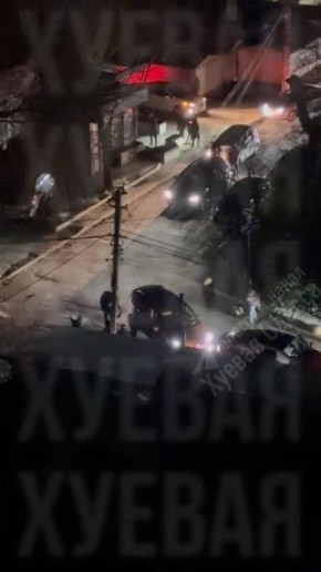 В Одессе всушники и тцкашники устроили потасовку между собой с аварией