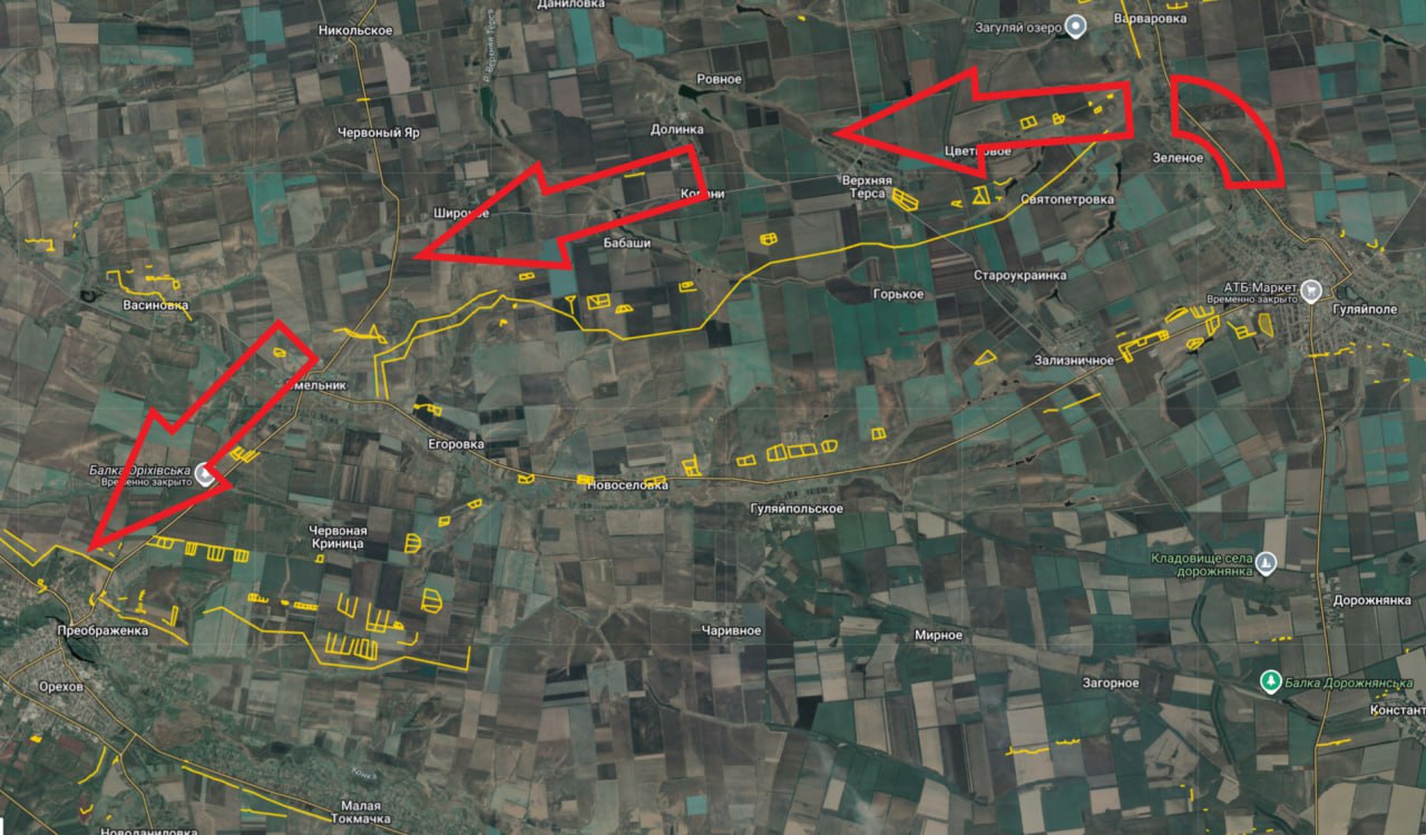 Юрий Баранчик: Штурмуя Гуляйполе на Запорожском направлении, наши солдаты вошли в жилую застройку на западном берегу реки Гайчур Юрий Баранчик: Штурмуя Гуляйполе на Запорожском направлении, наши солдаты вошли в жилую застройку на западном берегу реки Гайчур