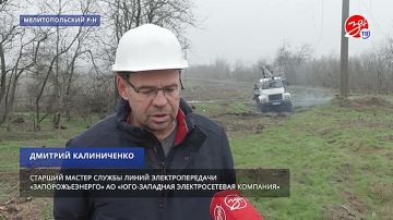 Завершается капитальный ремонт линии электропередачи Новобогдановка – Терпенье