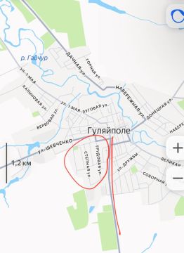 Наши бойцы в Гуляйполе вышли на улицу Поголовский шлях и начали штурмовые действия внутри микрорайона Цветной