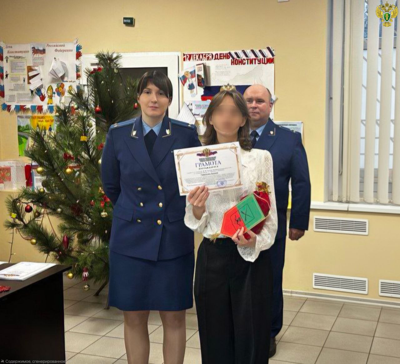 В прокуратуре города Мелитополя прошла праздничная встреча, на которой чествовали юных участников конкурса творческих работ, посвященного Дню Конституции Российской Федерации В прокуратуре города Мелитополя прошла праздничная встреча, на которой чествовали юных участников конкурса творческих работ, посвященного Дню Конституции Российской Федерации