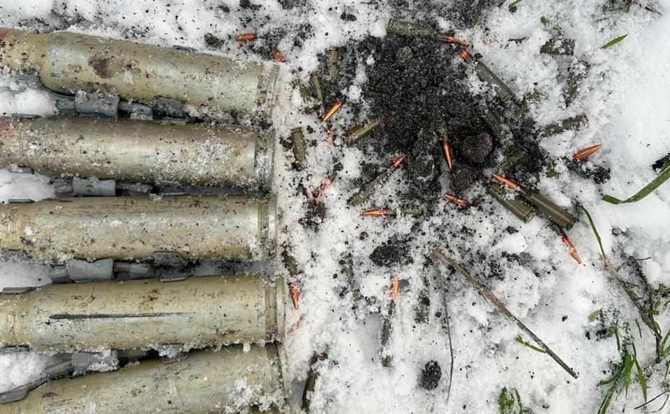 В Запорожской области нашли тайник с осколочно-фугасными снарядами