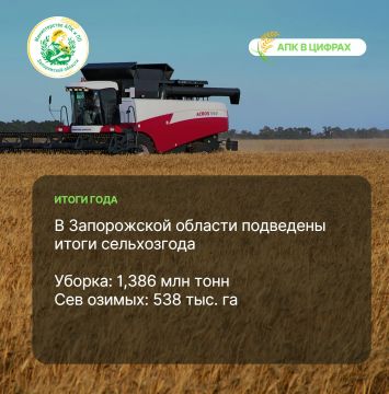 Уборочная кампания и посев озимых: итоги 2025 года в Запорожской области
