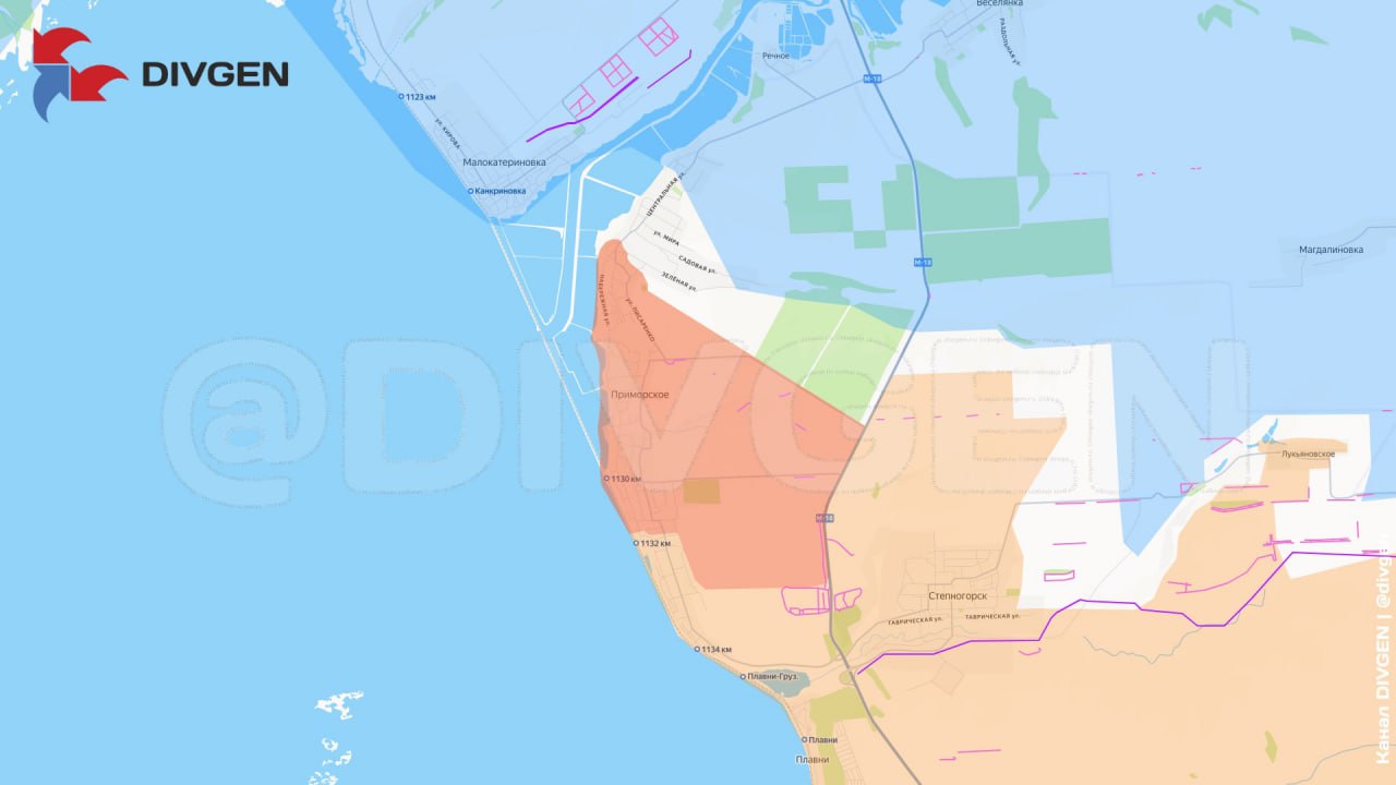 Запорожское направление. ГрВ «Днепр» освободила Лукьяновское, а также продвинулись в Приморском и окрестностях