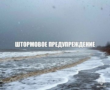 Штормовое предупреждение. До конца дня 2 января по Азовскому морю сохранится юго-западный ветер, ночью 2-3 января южный ветер 12-17 м/с, порывы до 22 м/с