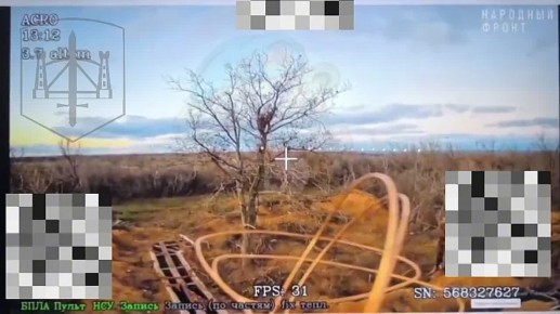 Запорожское направление, район н.п. Преображенка. Оператор дрона-камикадзе батальона беспилотных систем 58 Армии ГрВ "Днепр" уничтожил стоянку антенну управления украинскими беспилотниками