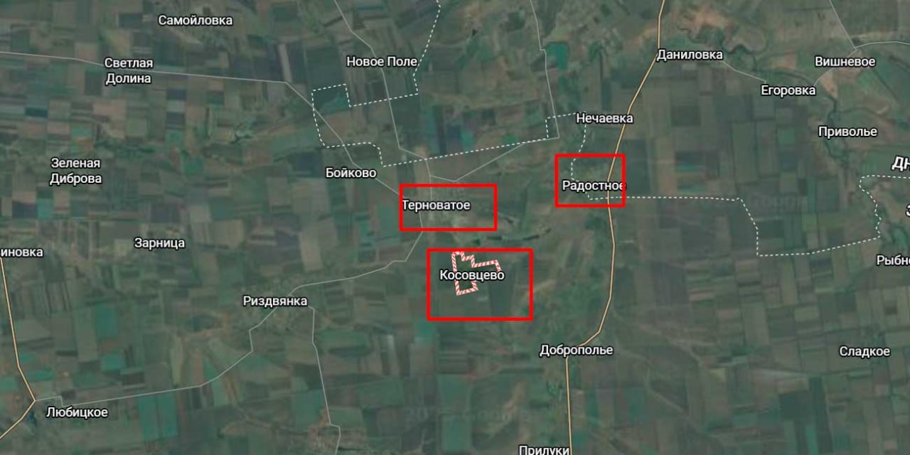 Сергей Лебедев: Запорожская область. Участок Доброполье — Терноватое — Радостное, текущее на 5 января 2026