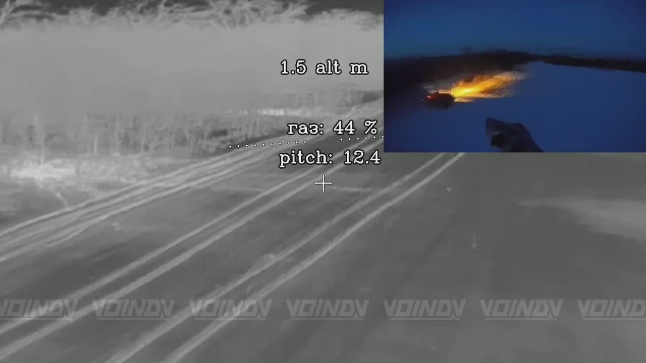 Уничтожение украинского БТРа и срыв контратаки всушников под Гуляйполем