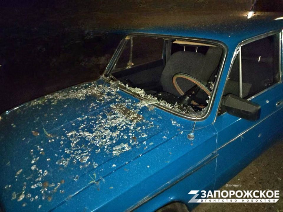 Фото последствий атаки украинских беспилотников на Бердянск Фото последствий атаки украинских беспилотников на Бердянск