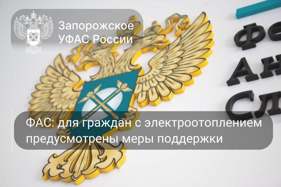 ФАС: для граждан с электроотоплением предусмотрены меры поддержки