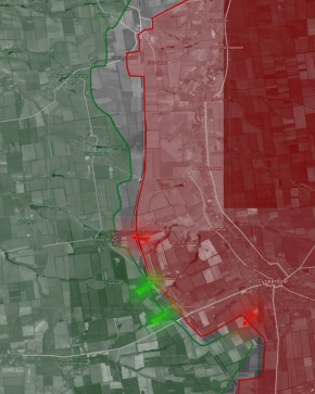 «На Днепропетровском направлении ВС РФ продвигаются в районах н.п. Рождественское, Воздвижевка, Верхняя Терса, Горькое и Гуляйпольское