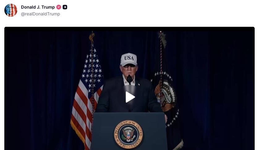 США начали масштабную военную операцию против Ирана, заявил Трамп