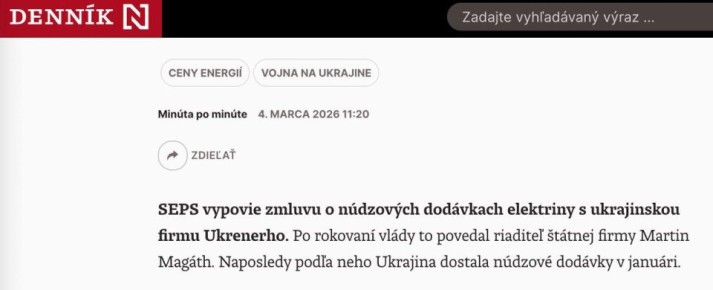 �������� ����� ���������� ������� �� ��������� ��������� �������������� � �������, �������� Dennik N