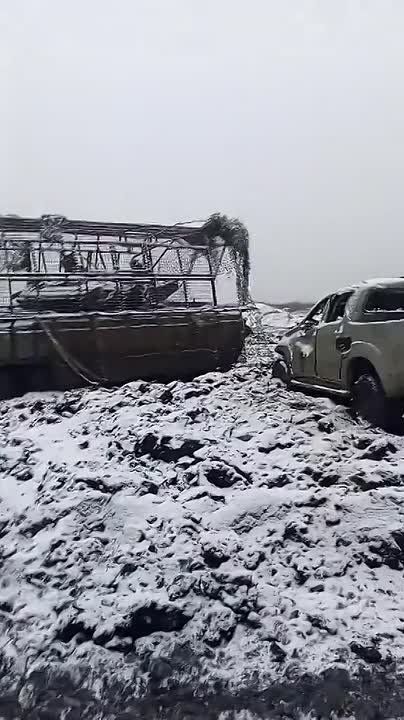 Кладбище уничтоженной техники боевиков киевского режима на Запорожском направлении