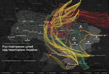 Карта ночных ударов по Украине