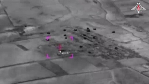 Минобороны России: Расчет «Града» группировки «Восток» нанес удар по опорному пункту и технике противника