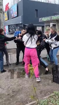 Массовое столкновение с полицаями в Запорожье