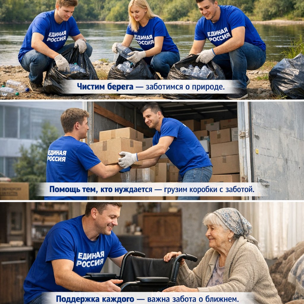 Волонтёры Единой России объединяют заботу