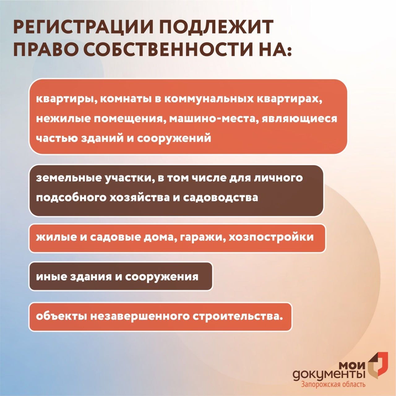 Какие документы нужны для регистрации прав на объекты недвижимости Какие документы нужны для регистрации прав на объекты недвижимости