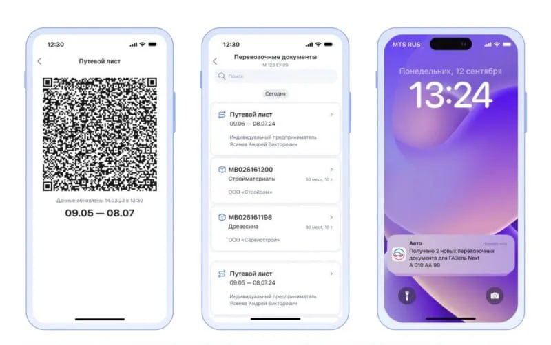 Электронные перевозочные документы в мобильном приложении «Госуслуги Авто» Электронные перевозочные документы в мобильном приложении «Госуслуги Авто»