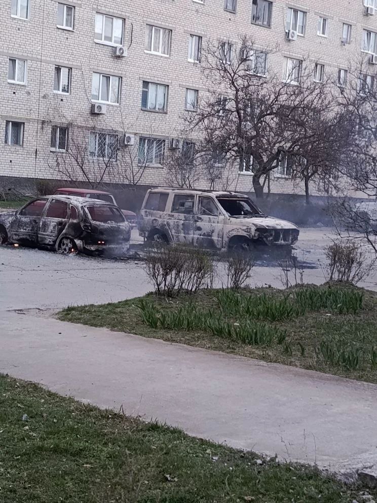 Последствия вчерашнего удара дронами по Энергодару