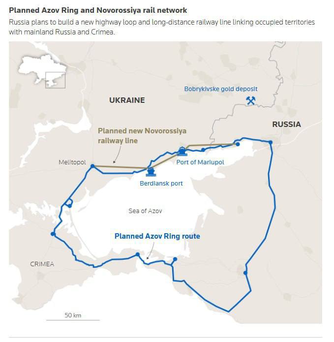 Россия строит "Азовское кольцо", чтобы удерживать контроль над югом, — Reuters
