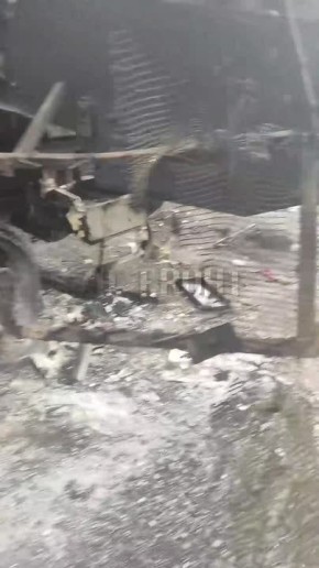 Уничтоженный бронированный эвакуатор Oshkosh M1089 A1P2 MTV ВСУ где-то на фронте