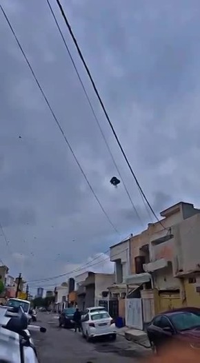 Перехват иранского дрона-камикадзе Shaded-136 дроном-перехватчиком Raytheon Coyote над иракским Эрбилем