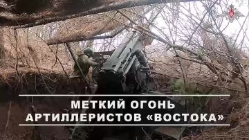 00:00 Огнем из САУ «Гиацинт-С» артиллеристы поразили замаскированные позиции ВСУ