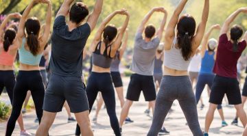 В Токмаке активисты провели тренировки ко Всемирному дню здоровья